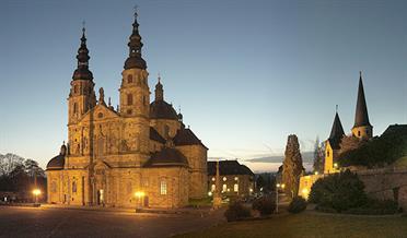 Dom Fulda abends